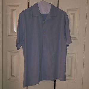 Tommy Bahama light blue button up Silk Shirt